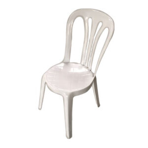 Leje af hvide plaststole